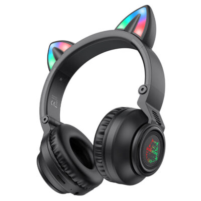 Borofone Wireless headphones BO18 Cat ear (Black)