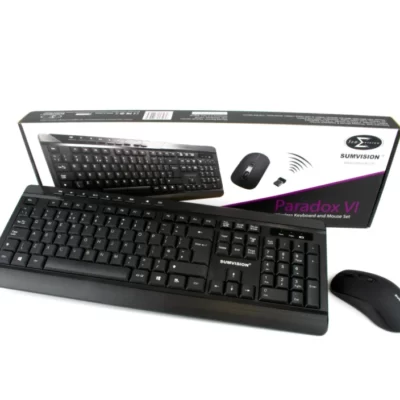Sumvision Paradox VI Wireless Keyboard + Mouse Desktop Kit Multimedia – Black