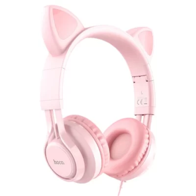 Hoco W36 Cat Ear Headphones with Mic (Pink)
