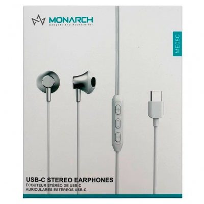 Monarch ME-08C Type-C Stereo Earphones