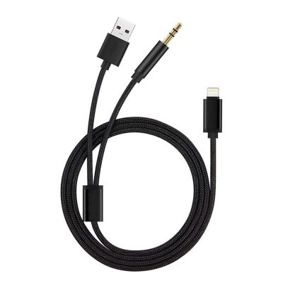 JH-037 IP3.5MM Lightning Charging Audio Cable